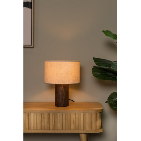 Lampa stołowa Tachina | Drewno & Len | Lucide