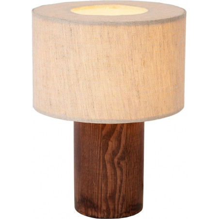 Lampa stołowa japandi drewniana Tachina | Lucide