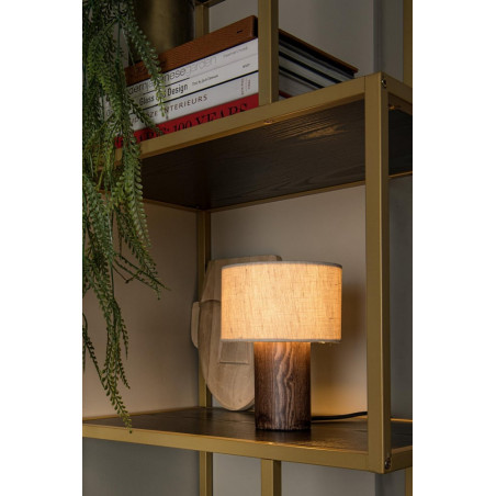 Lampa stołowa japandi drewniana Tachina | Lucide