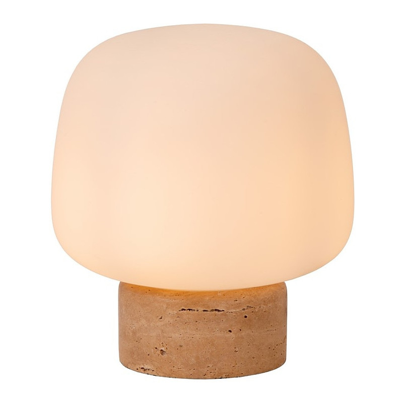 Lampa stołowa Lucide Anston - Szkło, Trawertyn | Kup online
