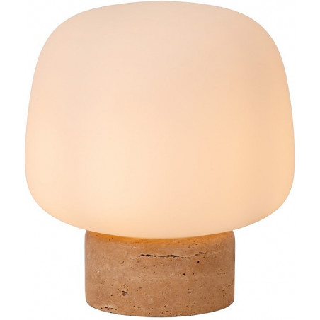 Lampa stołowa Lucide Anston - Szkło, Trawertyn | Kup online