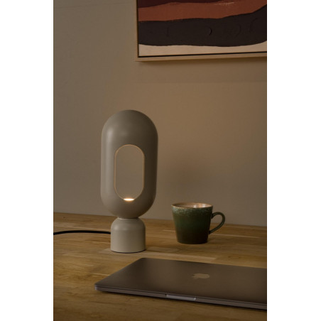 Lampa stołowa Barris taupe Lucide | Design i elegancja