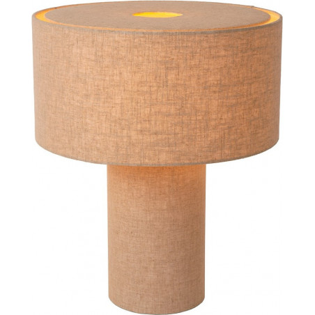 Lampa stołowa Japandi Leeroy - beżowa, lenowa | Lucide
