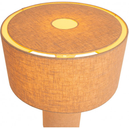 Lampa stołowa Japandi Leeroy - beżowa, lenowa | Lucide
