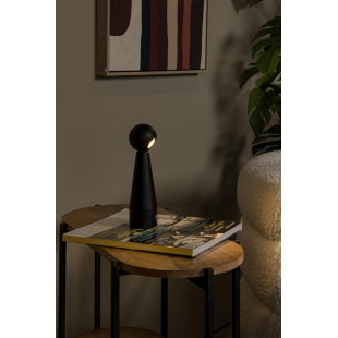 Lampa stołowa Lucide Ipsos LED czarna - Nowoczesny design
