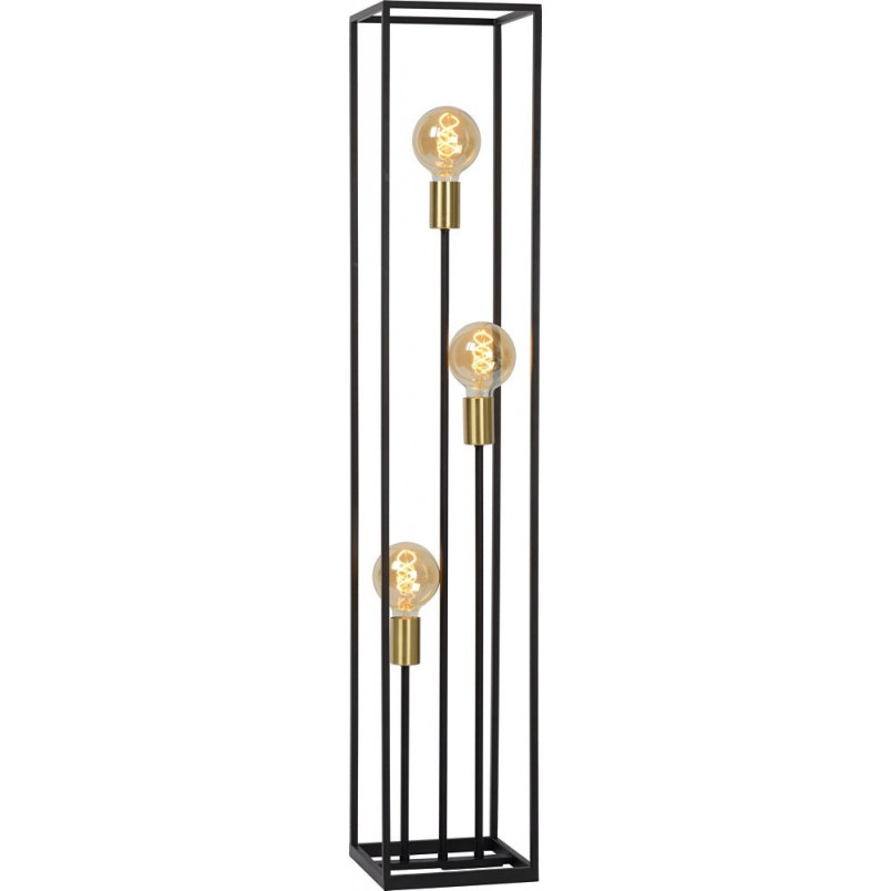 Lampa podłogowa czarna Loft Ruben - Lucide | Kup online