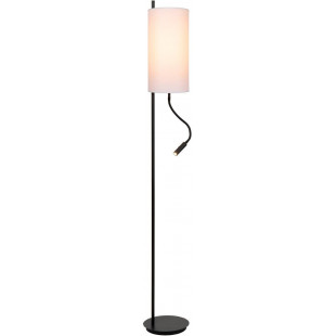 Lampa podłogowa z lampką do czytania Magic 165cm kremowo-czarna Lucide