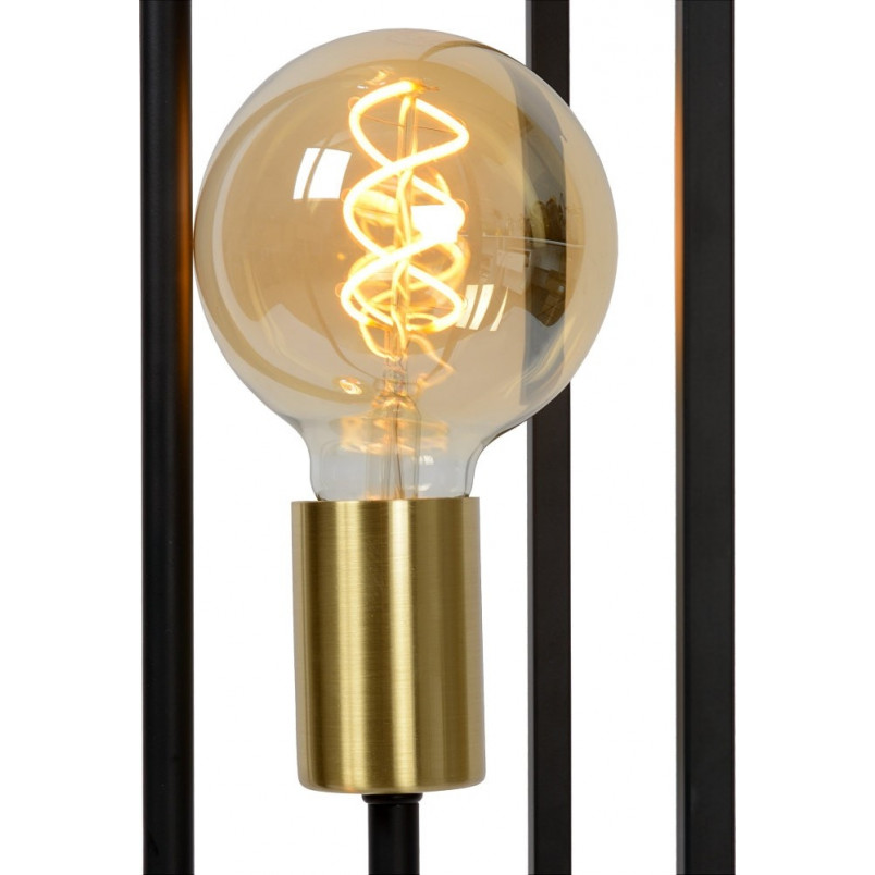 Lampa podłogowa czarna Loft Ruben - Lucide | Kup online