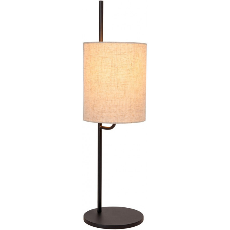 Lampka nocna Magic Lucide | Beżowa, Lniany abażur | Sklep z lampami