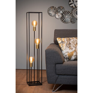 Lampa podłogowa czarna Loft Ruben - Lucide | Kup online