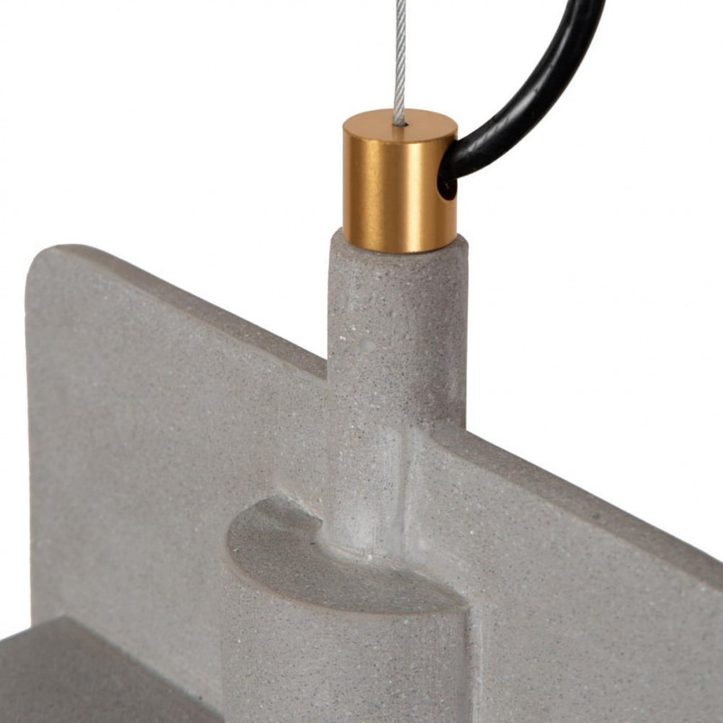 Lampa Betonowa Wisząca Loft Ninja Szara | Lucide