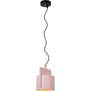 Lampa betonowa wisząca Ninja różowa | Lucide - Kup teraz!