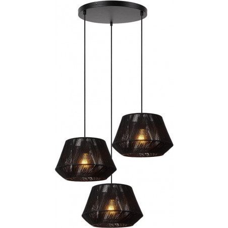 Lampa wisząca czarna Lucide Jessica - Elegancki design