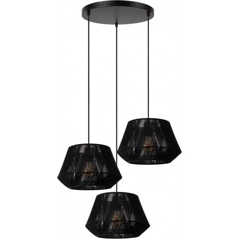 Lampa wisząca czarna Lucide Jessica - Elegancki design