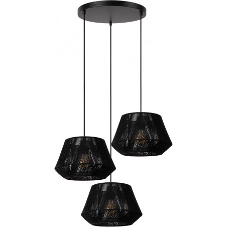 Lampa wisząca czarna Lucide Jessica - Elegancki design