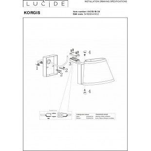 Kinkiet LED do łazni Korgis | Lucide - Nowoczesny design