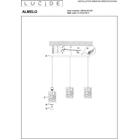 Lampa Almelo III - Elegancja i Design | Lucide