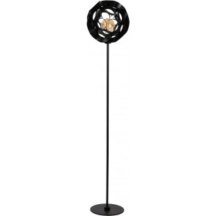 Lampa podłogowa kula modern Hannelore 30cm H150cm czarna Lucide