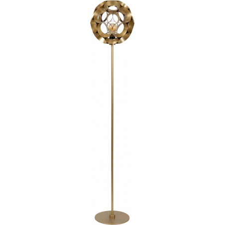 Lampa podłogowa kula Lucide Hannelore | Modern, Mosiądz