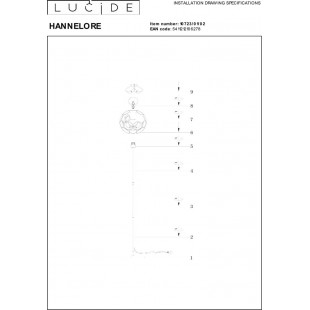 Lampa podłogowa kula Lucide Hannelore | Modern, Mosiądz