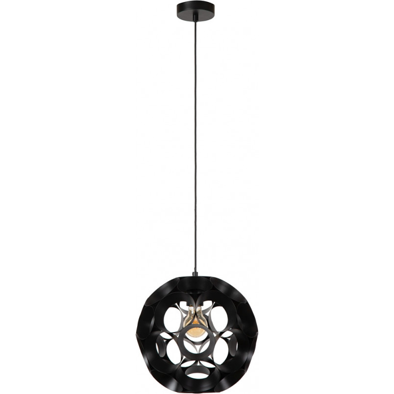 Lampa Wisząca Kula Czarna Lucide Hannelore | Sklep Lamp