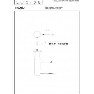 Lampa stołowa ceramiczna Figaro | Lucide - Elegancki design