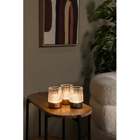 Lampa Lili Lucide - Zestaw 3 lamp glamour bezprzewodowych