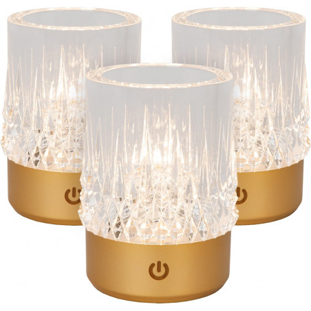 Lampa Lili Lucide - Zestaw 3 lamp glamour bezprzewodowych
