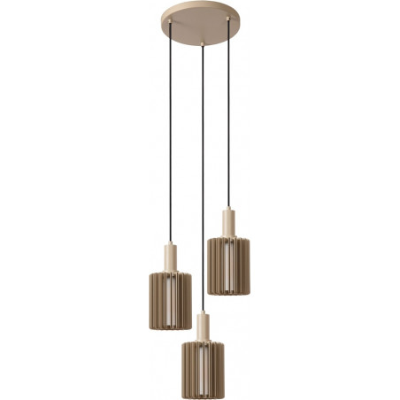 Lampa wisząca Lambres taupe Lucide | Nowoczesny design