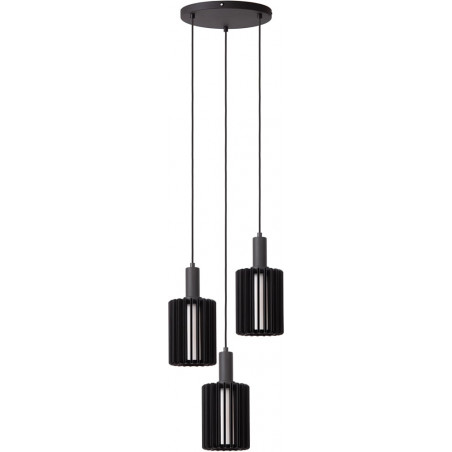 Lampa wisząca Lambres czarna Lucide | Nowoczesny design
