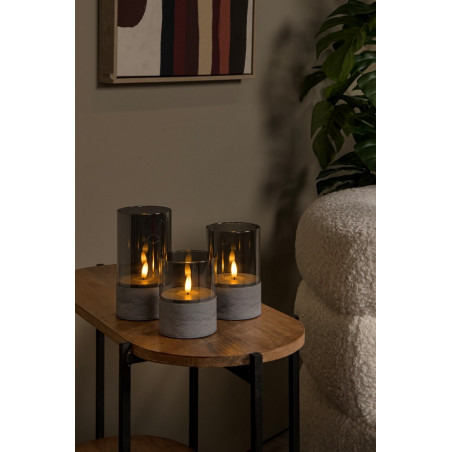 Lampa stołowa Velas szara Lucide - Zestaw 3 sztuk