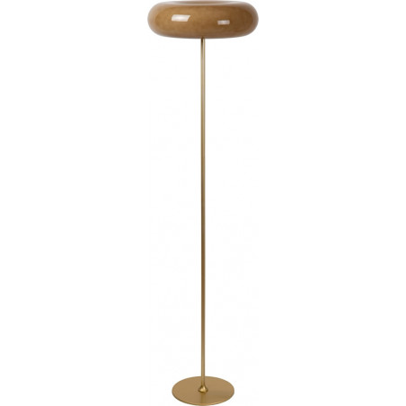 Lampa podłogowa szklana retro Lucide Sentino - Beżowa, 150cm