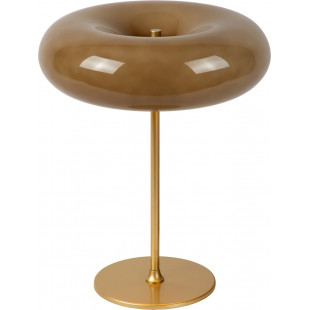 Lampa stołowa retro Sentino | Lucide - Szklany klosz taupe