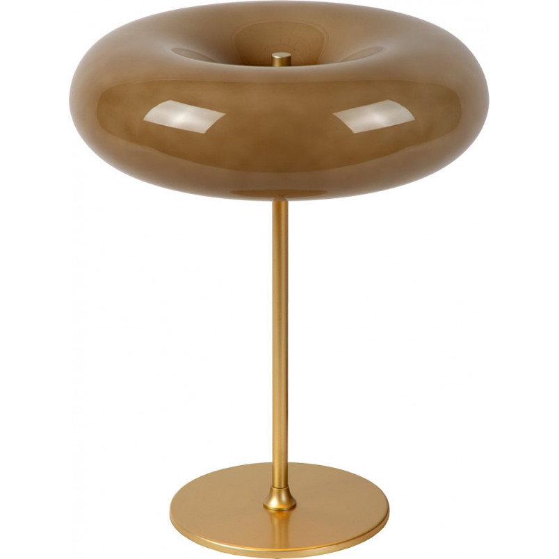 Lampa stołowa retro Sentino | Lucide - Szklany klosz taupe