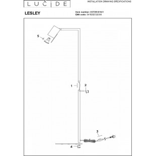 Lampa podłogowa Lesley taupe | Lucide - Komfort i styl