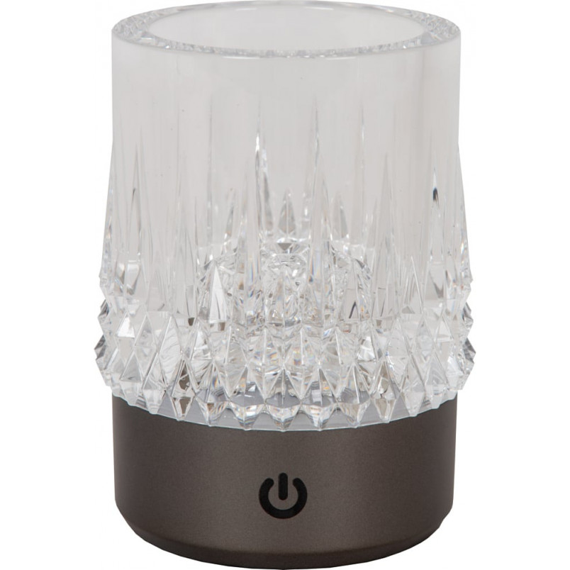 Lampa Lucide Lili - Zestaw 3 Glamour, Przezroczysty/Grafit