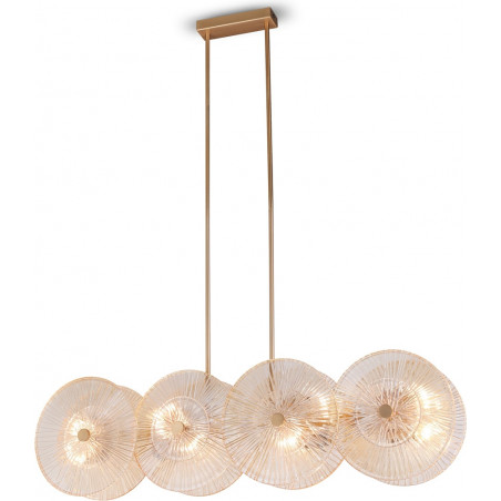 Lampa wisząca Aster Maytoni - Szkło, Złoto, Art Deco