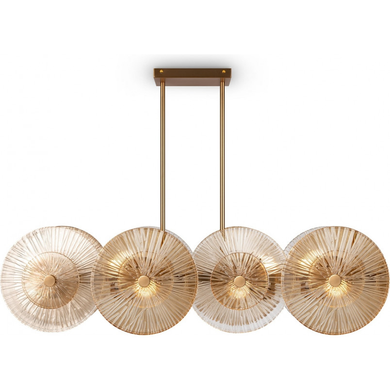 Lampa wisząca Aster Maytoni - Szkło, Złoto, Art Deco