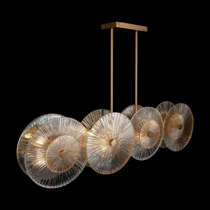 Lampa wisząca Aster Maytoni - Szkło, Złoto, Art Deco