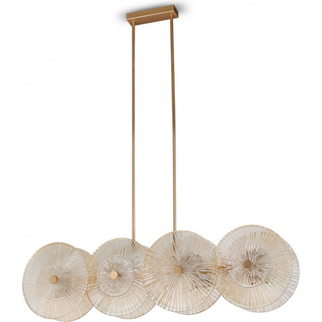 Lampa wisząca Aster Maytoni - Szkło, Złoto, Art Deco