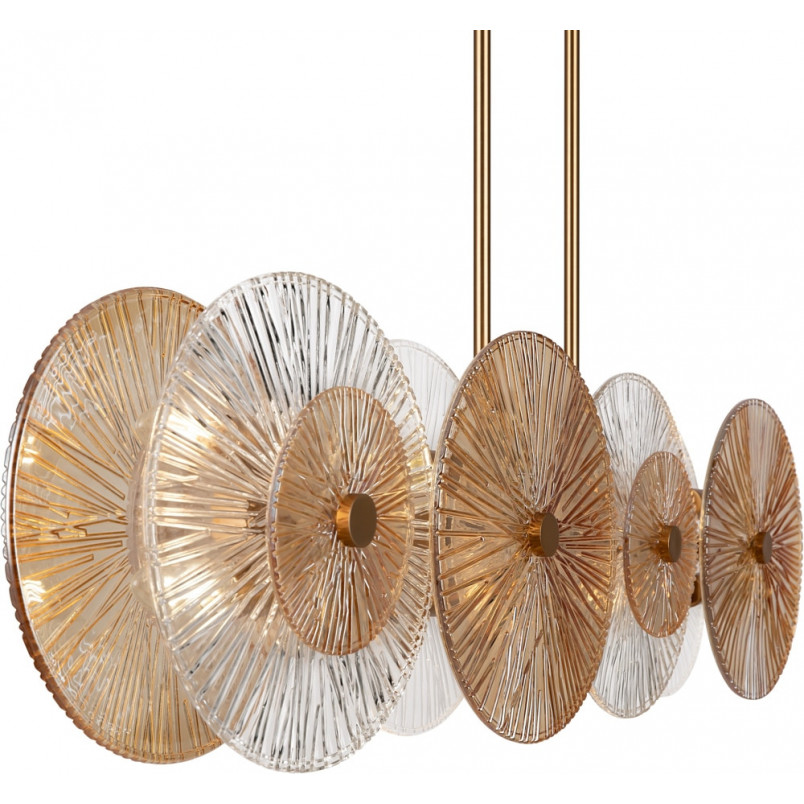 Lampa wisząca Aster Maytoni - Szkło, Złoto, Art Deco