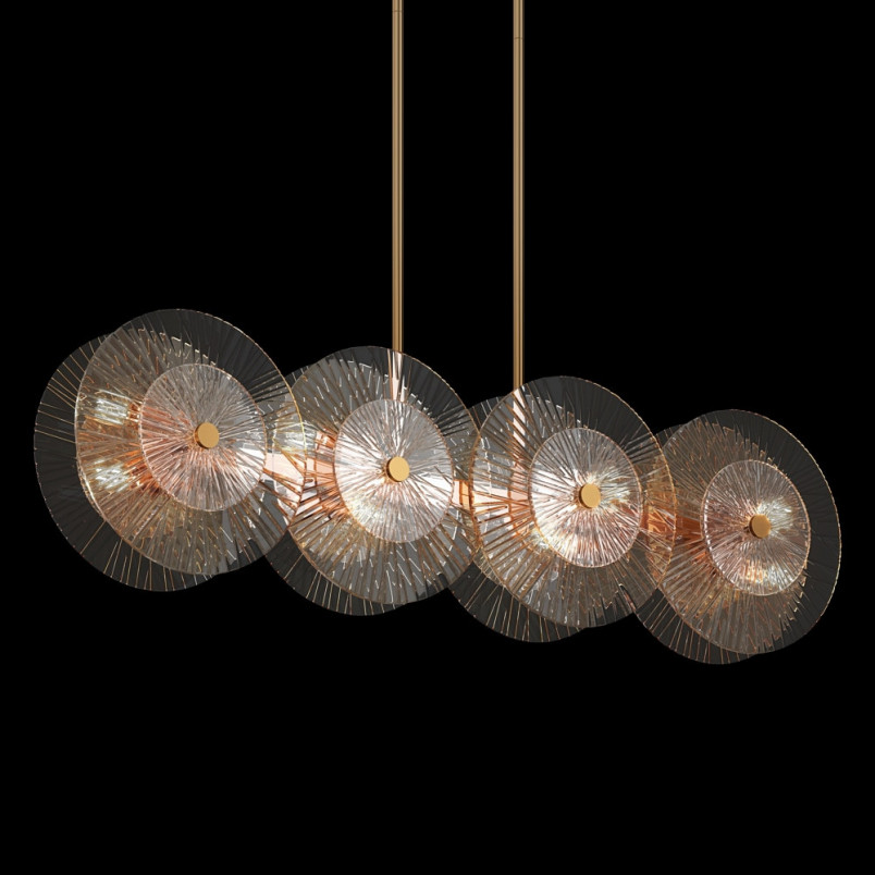 Lampa wisząca Aster Maytoni - Szkło, Złoto, Art Deco