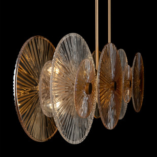 Lampa wisząca Aster Maytoni - Szkło, Złoto, Art Deco