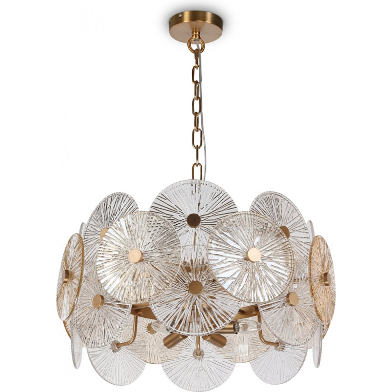 Lampa wisząca Aster - Maytoni | Art Deco, szkło, złoto