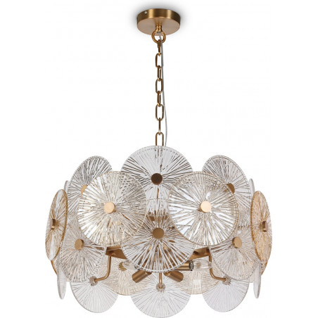Lampa wisząca Aster - Maytoni | Art Deco, szkło, złoto