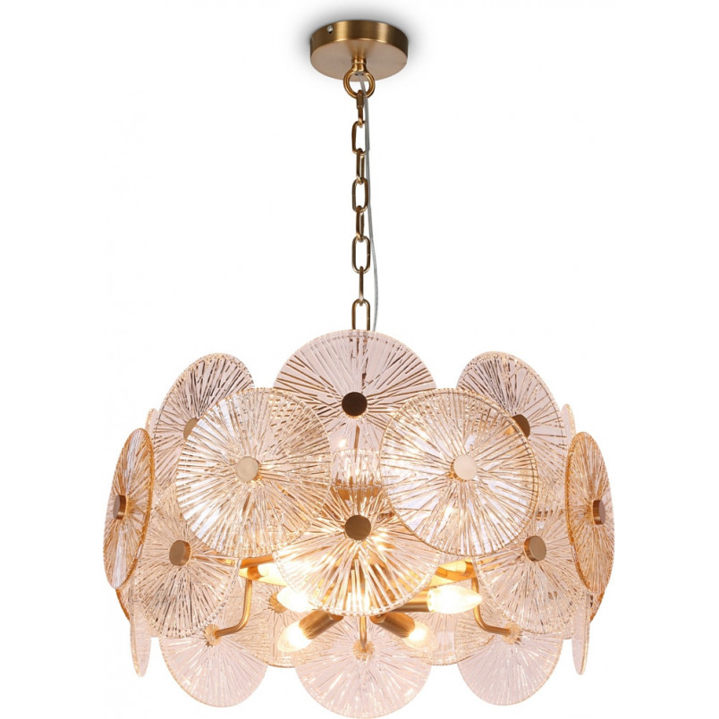 Lampa wisząca Aster - Maytoni | Art Deco, szkło, złoto