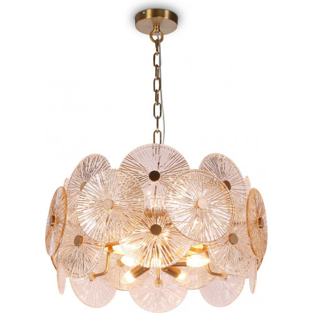 Lampa wisząca Aster - Maytoni | Art Deco, szkło, złoto
