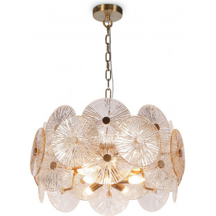Lampa wisząca Aster - Maytoni | Art Deco, szkło, złoto