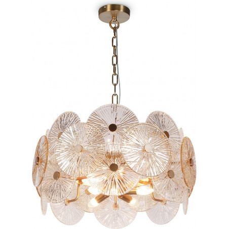 Lampa wisząca Aster - Maytoni | Art Deco, szkło, złoto