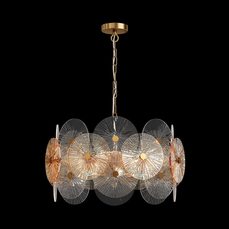 Lampa wisząca Aster - Maytoni | Art Deco, szkło, złoto
